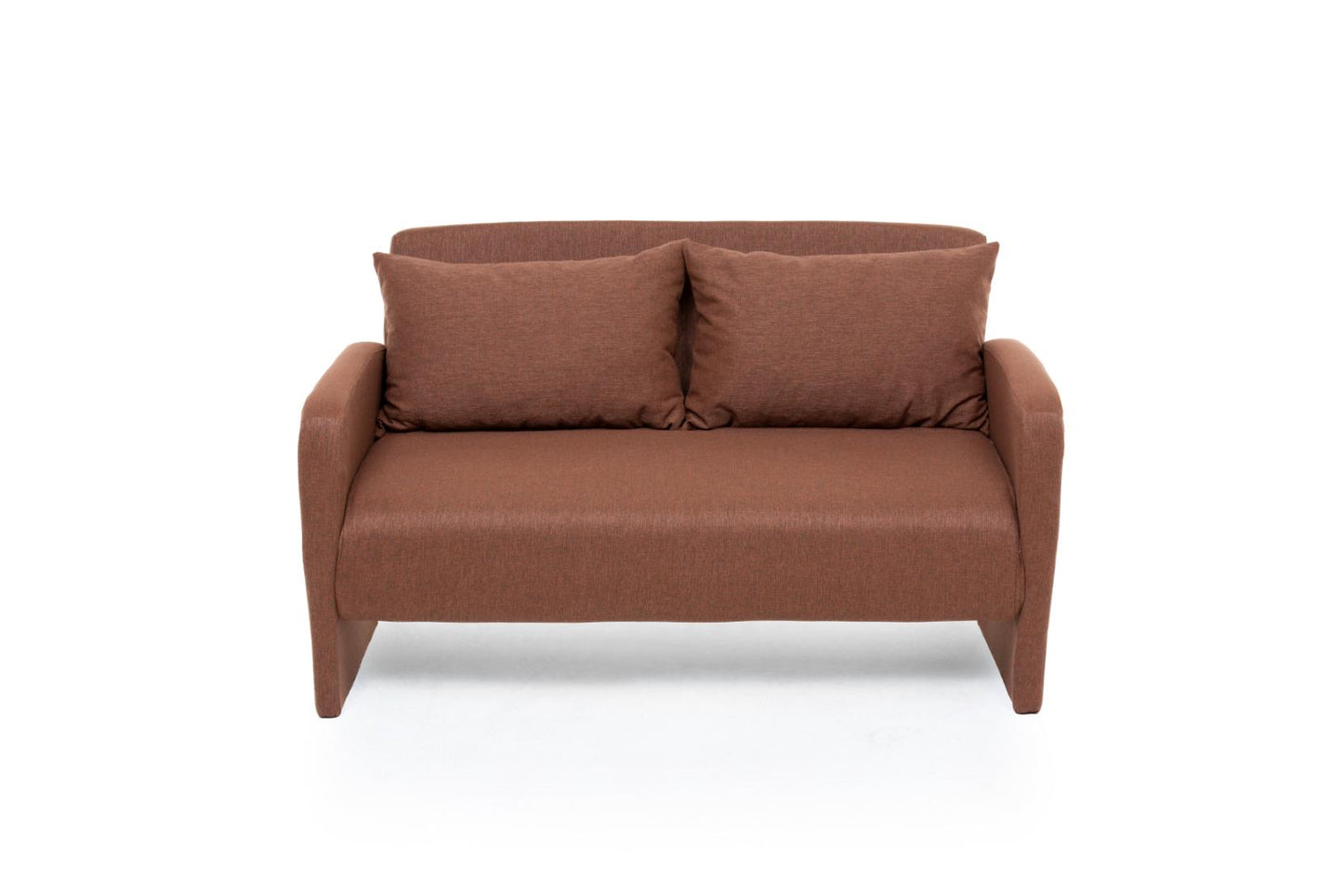 HIRO | Compact 2-Seater Sofa Bed for Small Spaces – Metal Frame, Adjustable Backrest, Converts to 180x120 cm Guest Bed
