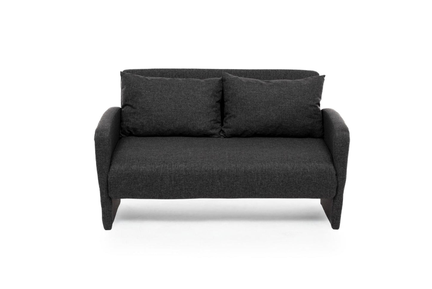 HIRO | Compact 2-Seater Sofa Bed for Small Spaces – Metal Frame, Adjustable Backrest, Converts to 180x120 cm Guest Bed