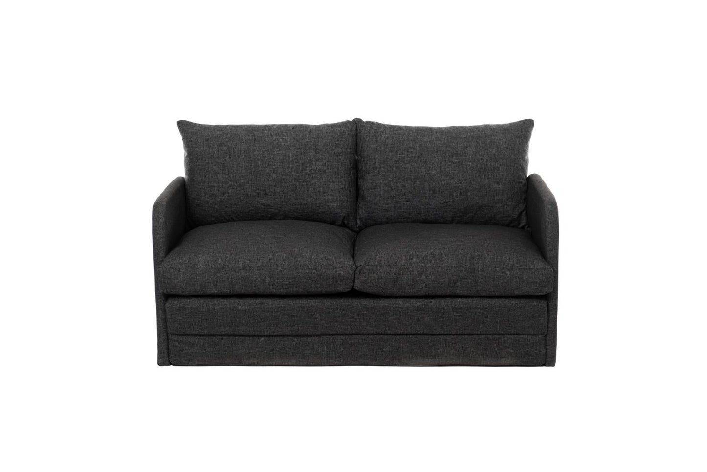 SAGA | Modern 2-Seat Sofa Bed with Metal Frame & Polyester Fabric – 200x120 cm Sleeper