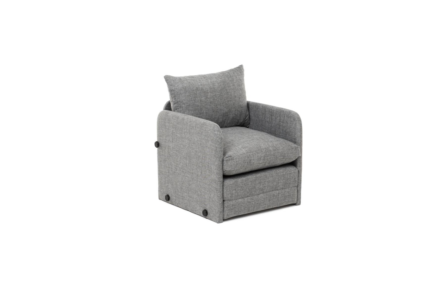 SAGA | Foldable Single Seat Sofa Bed – Sturdy Metal Frame, Textile Upholstery | Space-Saving Design