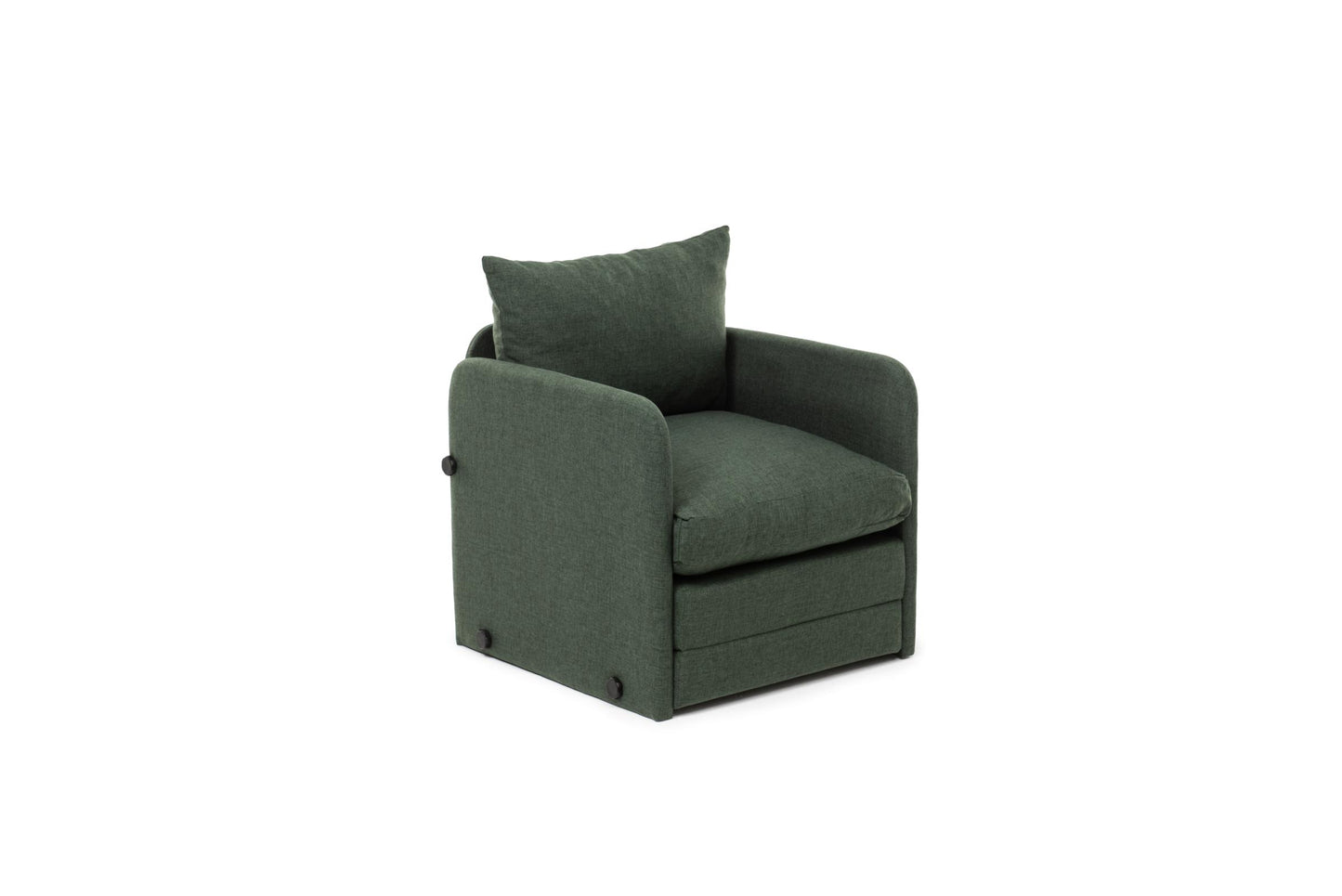 SAGA | Foldable Single Seat Sofa Bed – Sturdy Metal Frame, Textile Upholstery | Space-Saving Design