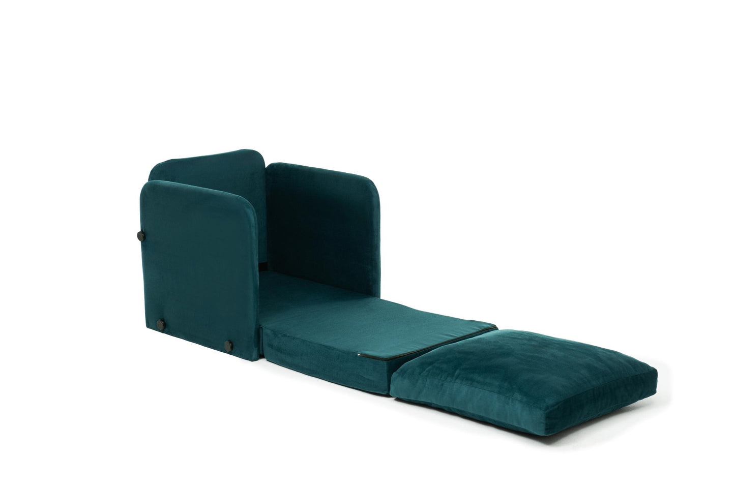 SAGA | Foldable Single Seat Sofa Bed – Sturdy Metal Frame, Textile Upholstery | Space-Saving Design