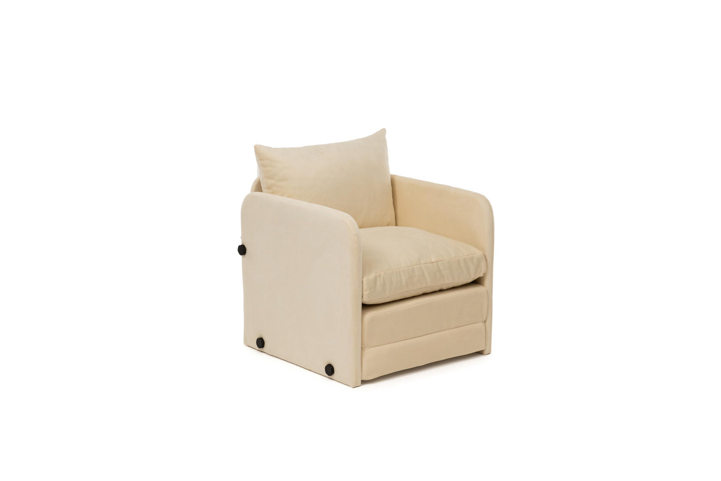 SAGA | Foldable Single Seat Sofa Bed – Sturdy Metal Frame, Textile Upholstery | Space-Saving Design