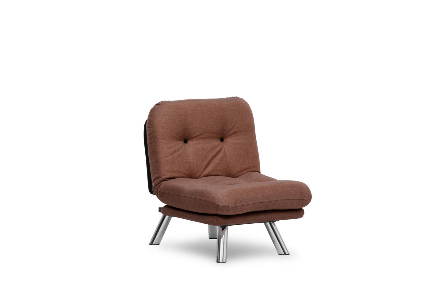 MISA | Linen Sofa Bed with Metal Frame & Adjustable Backrest – 110x70 cm Bed Size