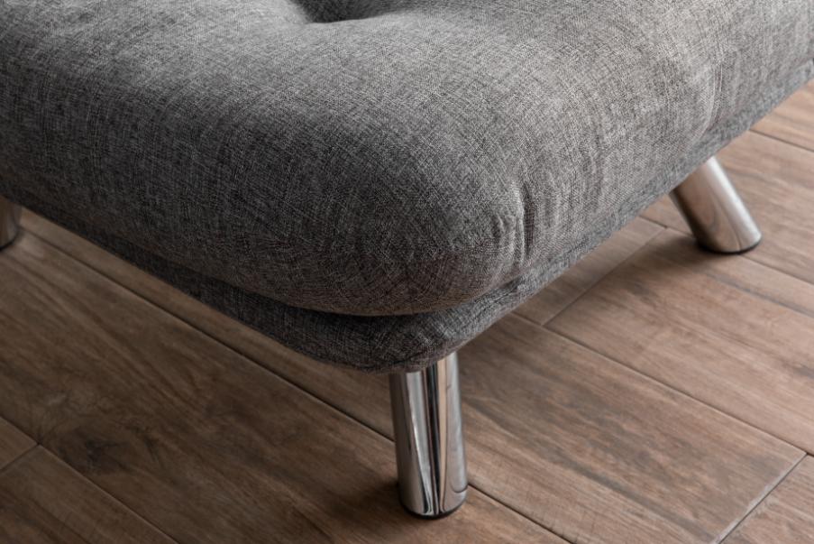MISA | Linen Sofa Bed with Metal Frame & Adjustable Backrest – 110x70 cm Bed Size