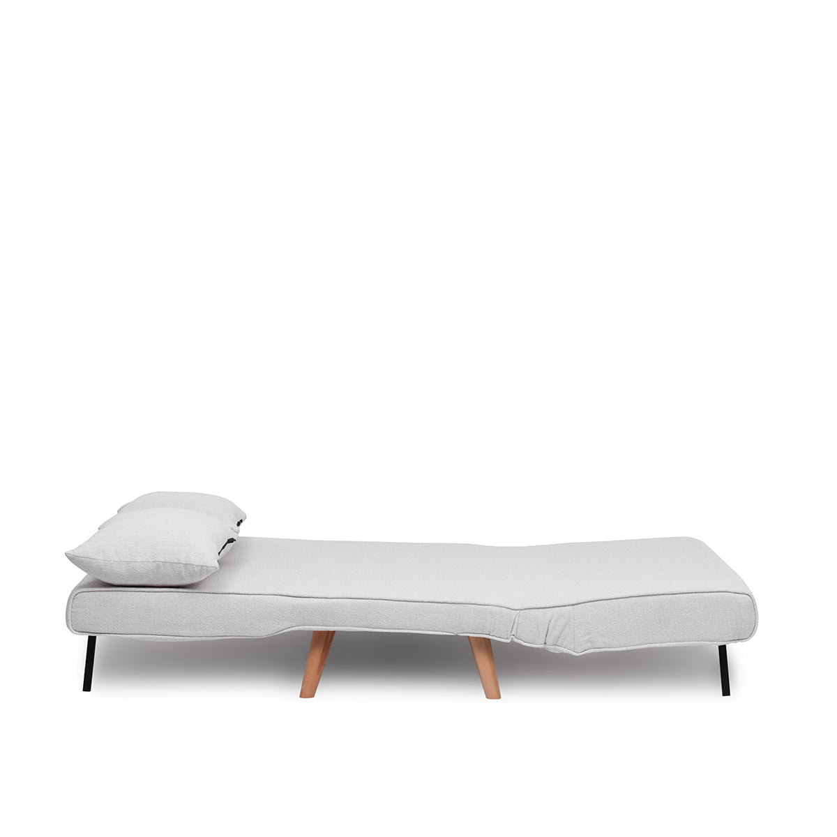Modern Folding 2-Seat Sofa Bed – Adjustable Backrest, Durable Metal Frame