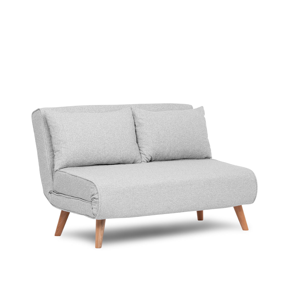 Modern Folding 2-Seat Sofa Bed – Adjustable Backrest, Durable Metal Frame