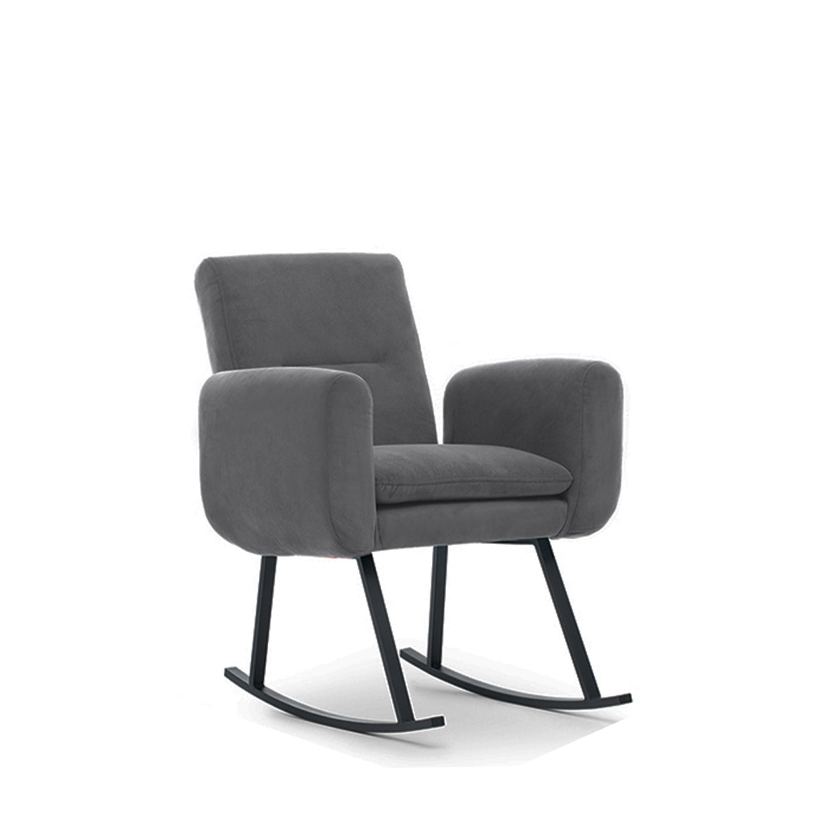 KONO | Ergonomic Metal Rocking Chair – Adjustable Backrest, High-Density Foam | 99 cm Height