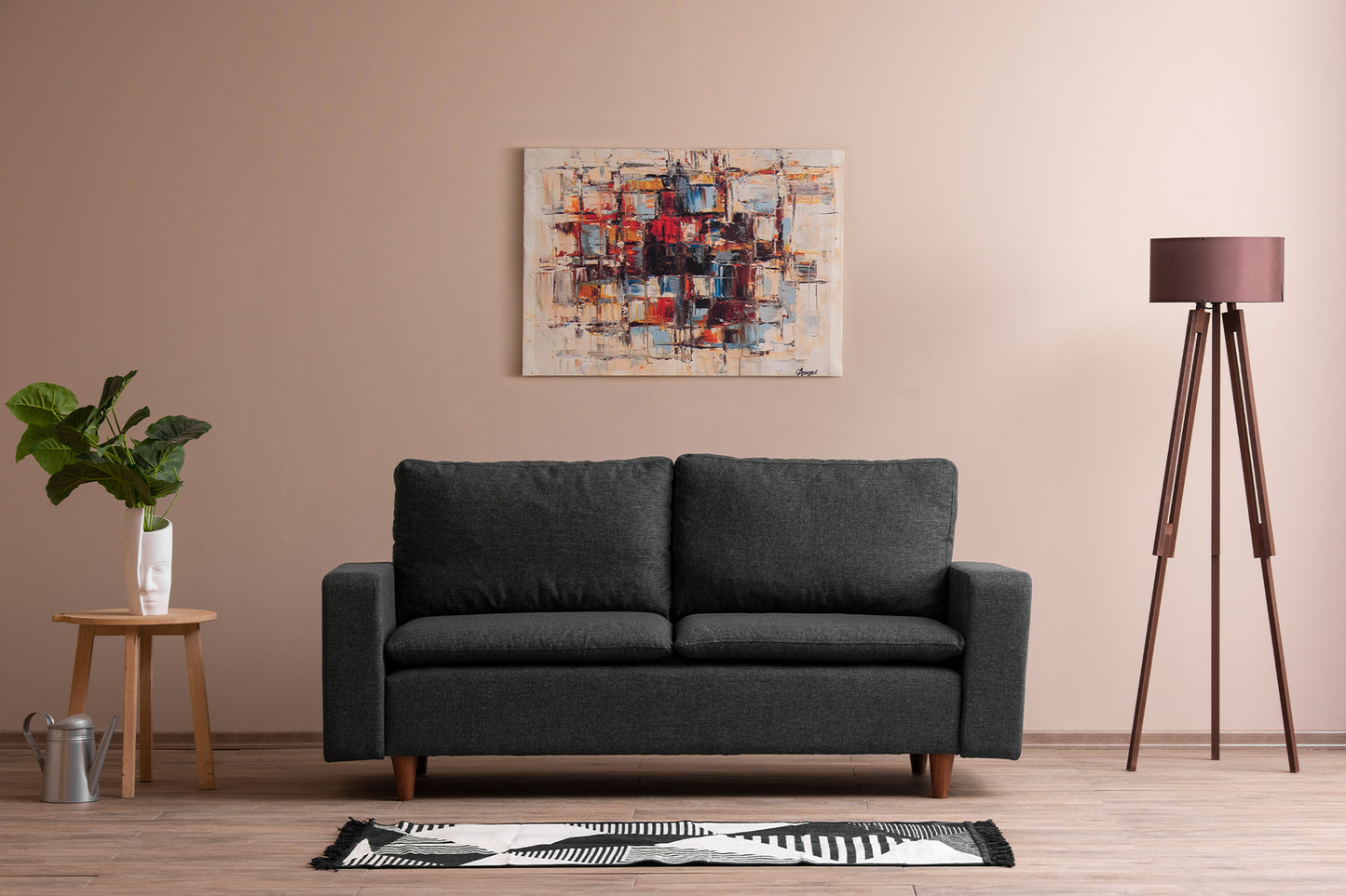 LUNGO | Modern 2-Seater Sofa, Durable Metal Frame & High Comfort