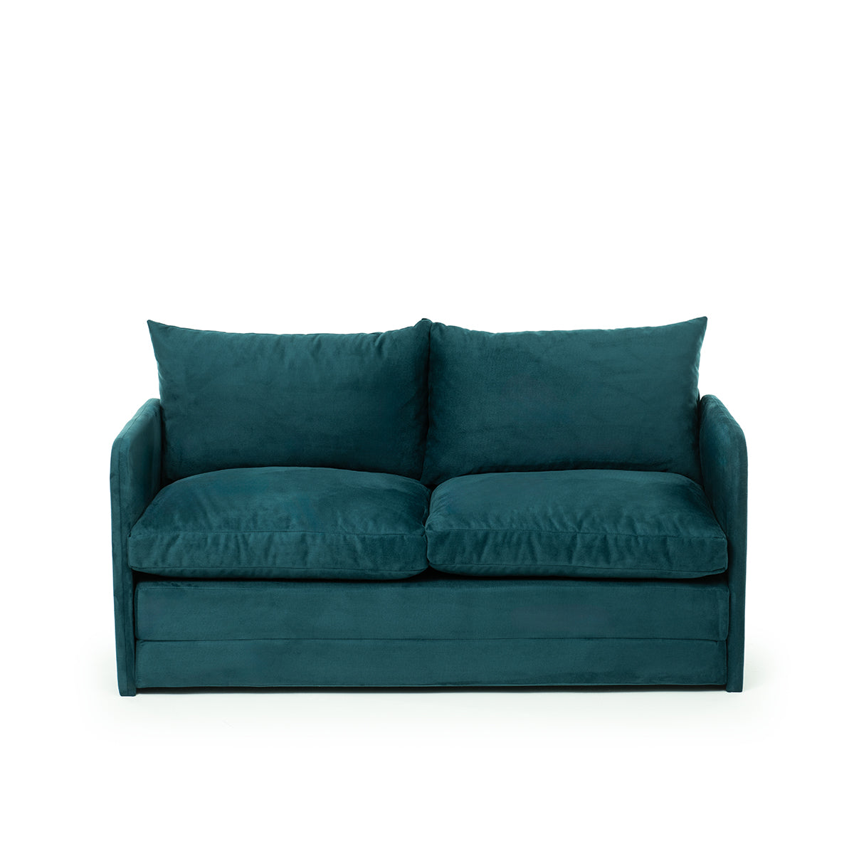 SAGA | Modern 2-Seat Sofa Bed with Metal Frame & Polyester Fabric – 200x120 cm Sleeper