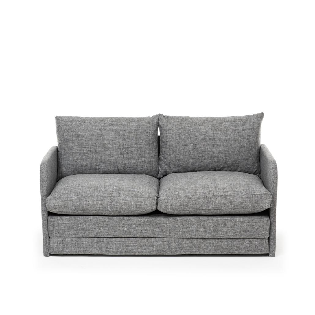 SAGA | Modern 2-Seat Sofa Bed with Metal Frame & Polyester Fabric – 200x120 cm Sleeper