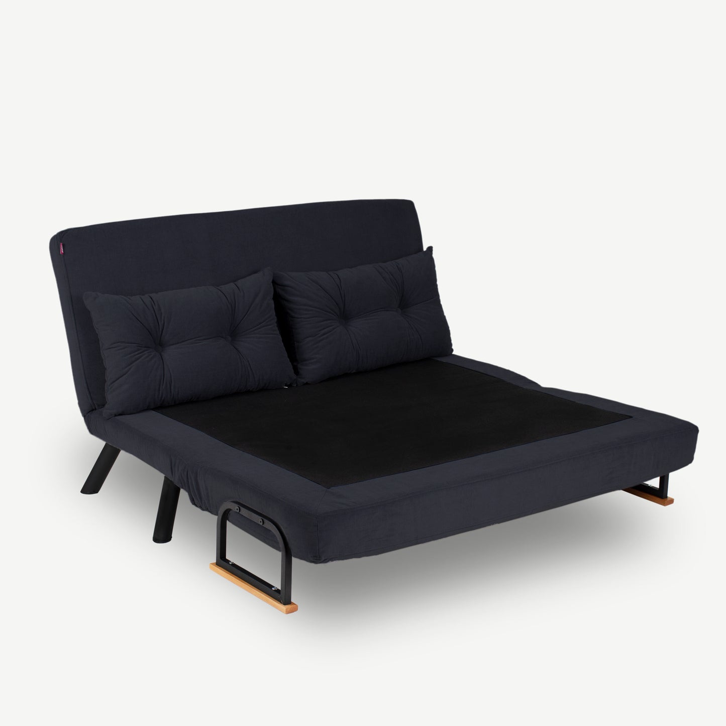 Sando 2-Seater Foldable Sofa Bed – Rebonded Foam, 14-Level Recline, Polyester Fabric