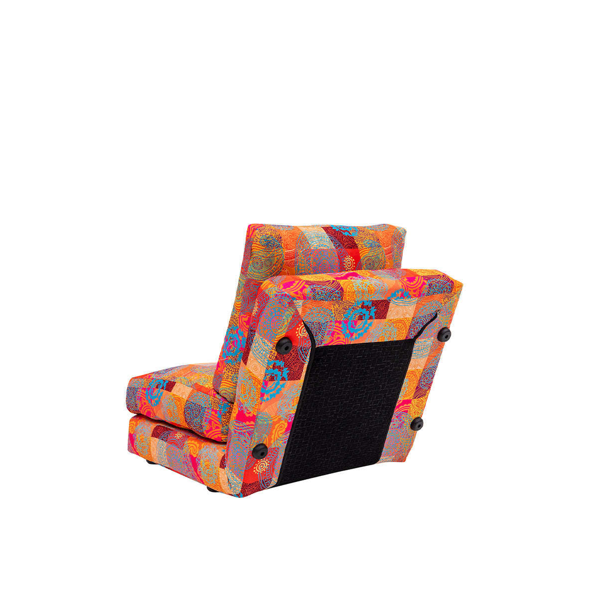 TAIDA | Single Patchwork Sofa Bed – 14-Level Recliner with Metal Frame & High-DNS Foam