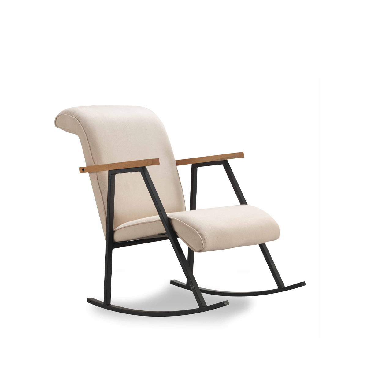 YOKA | Comfortable Rocking Chair – Metal Frame, Easy Clean Replaceable Fabric | 100 cm Height