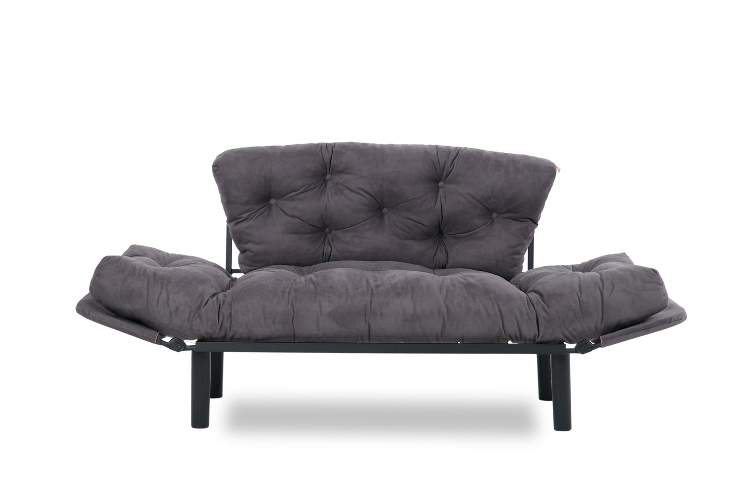 NITTA | 2-Seat Sofa-Bed with Metal Frame & Microfiber Fabric - Easy Clean, High DNS Foam, 200kg Capacity