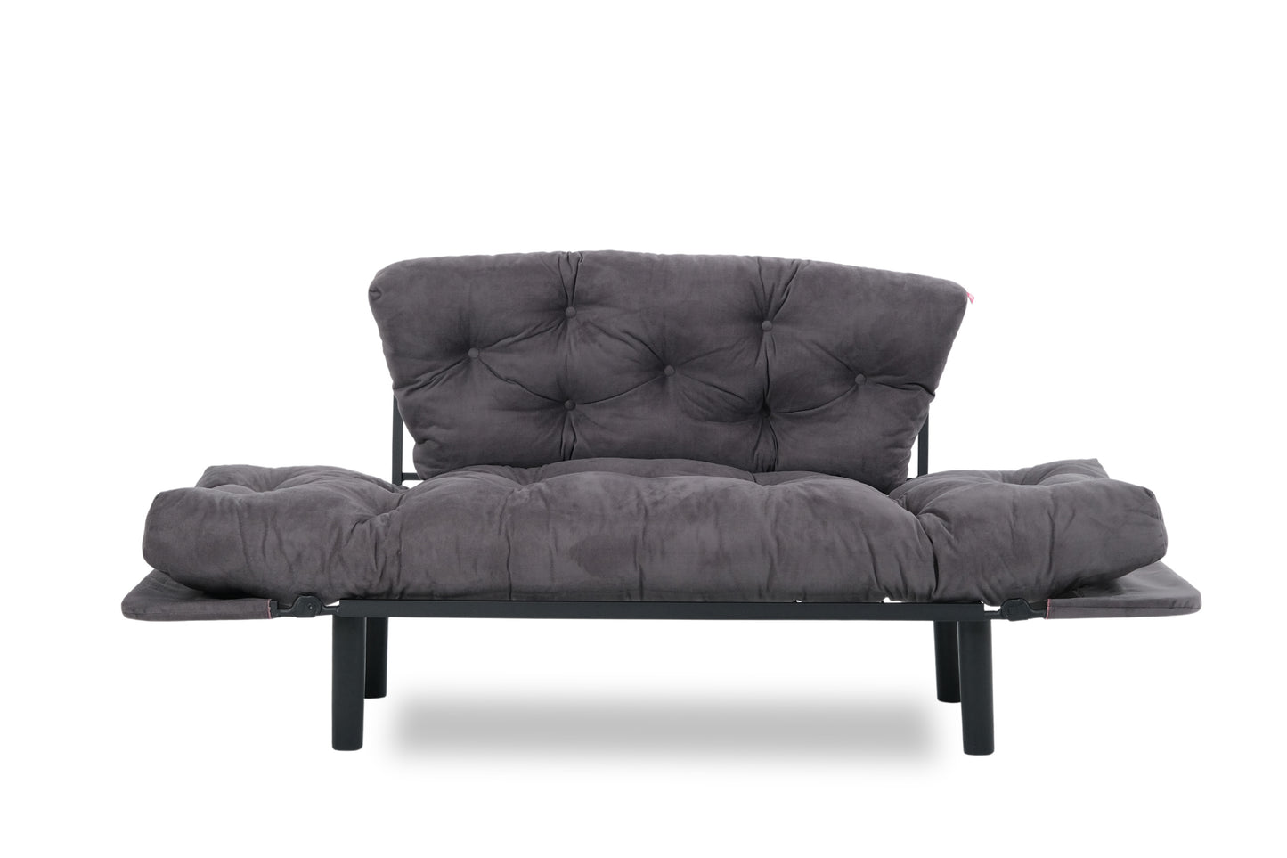 NITTA | 2-Seat Sofa-Bed with Metal Frame & Microfiber Fabric - Easy Clean, High DNS Foam, 200kg Capacity