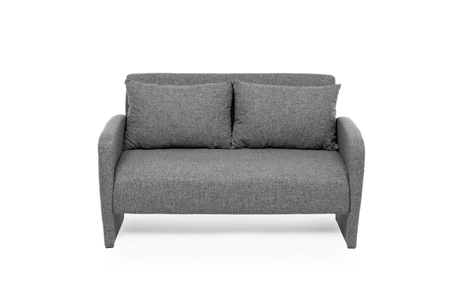 HIRO | Compact 2-Seater Sofa Bed for Small Spaces – Metal Frame, Adjustable Backrest, Converts to 180x120 cm Guest Bed
