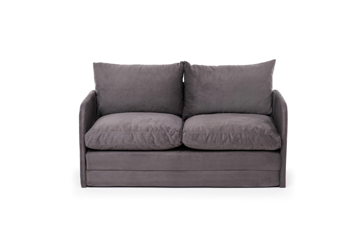 SAGA | Modern 2-Seat Sofa Bed with Metal Frame & Polyester Fabric – 200x120 cm Sleeper