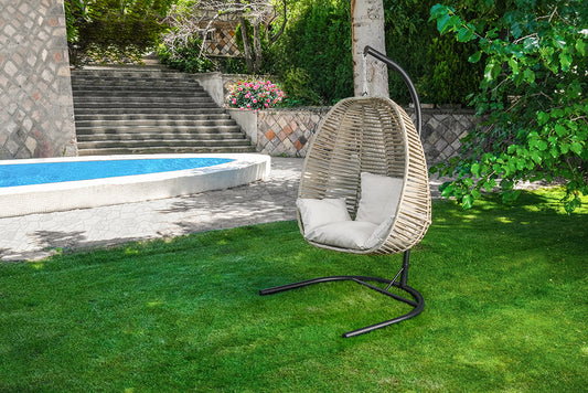 Findik | Garden Single Swing Chair – Hanging Chair with Metal Frame