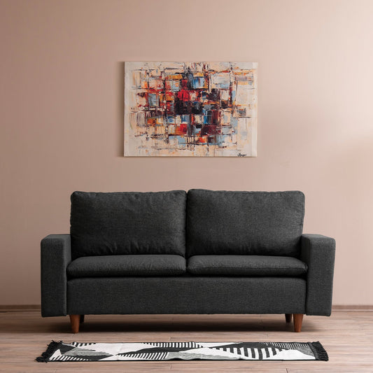 LUNGO | Modern 2-Seater Sofa, Durable Metal Frame & High Comfort