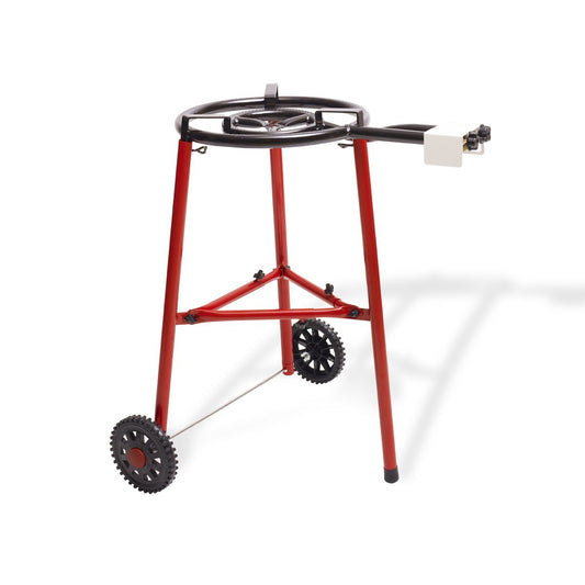 Parilla | Portable 45x45x84 cm BBQ Grill with Double-Ring Burner - 100% Metal, Scratch-Resistant, Outdoor Cooking Tripod