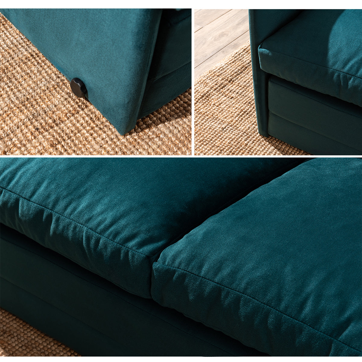 SAGA | Modern 2-Seat Sofa Bed with Metal Frame & Polyester Fabric – 200x120 cm Sleeper