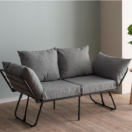 VIPER | Modern 2-Seat Metal Frame Sofa Bed with Adjustable Arms & High-Density Foam